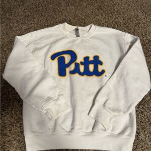 Pitt White and Blue Sweater